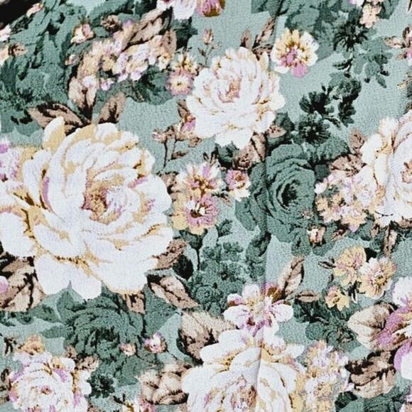 Forever 21 Floral Mini Dress Pintucked Waist  Cutout Back Sz S NWT Y2K Coquette - Picture 6 of 8